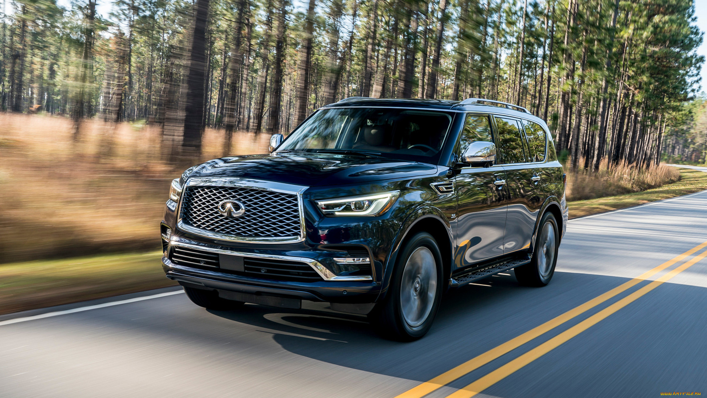 infiniti qx80 2018, , infiniti, 2018, hermosa, blue, color, qx80